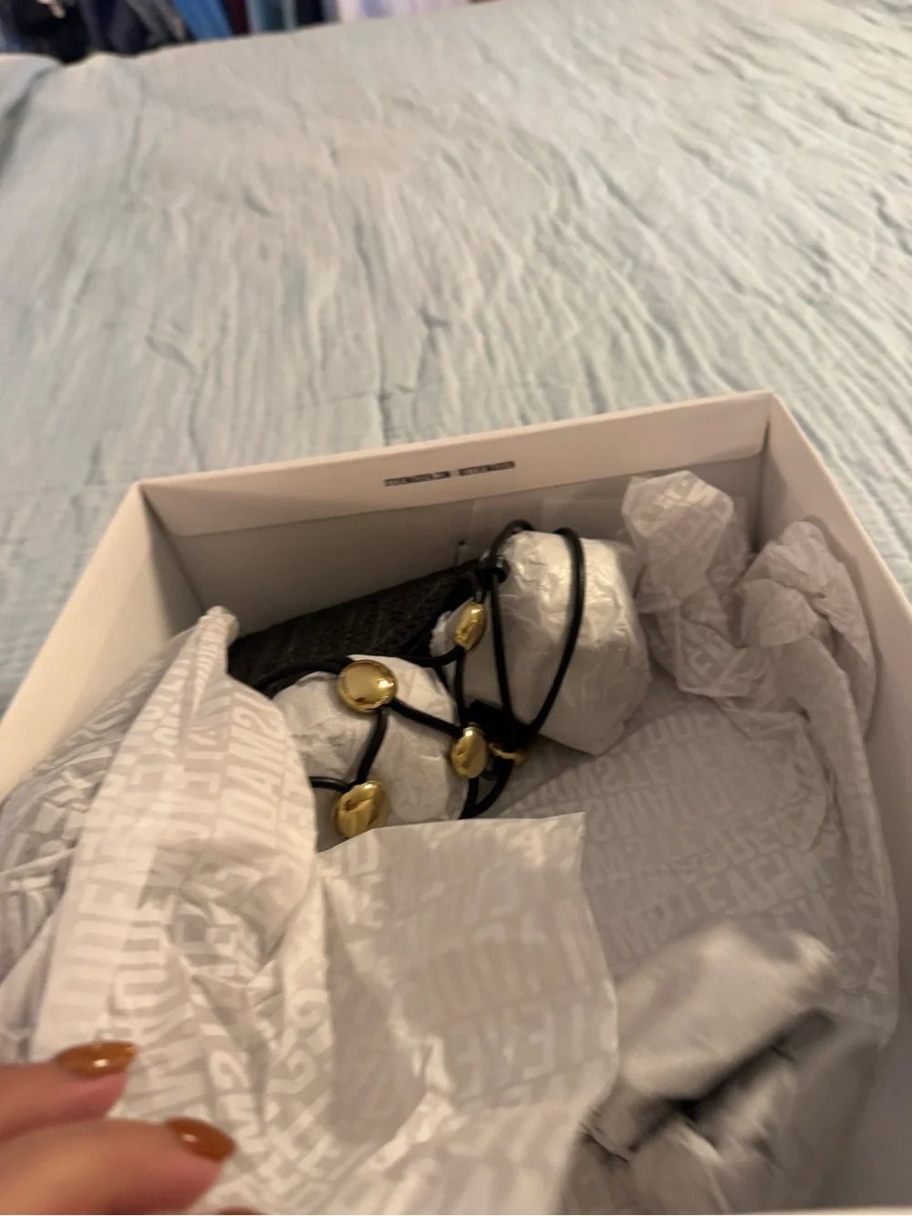 Steve Madden Black Wedge Espadrille Sandals with Gold Discs